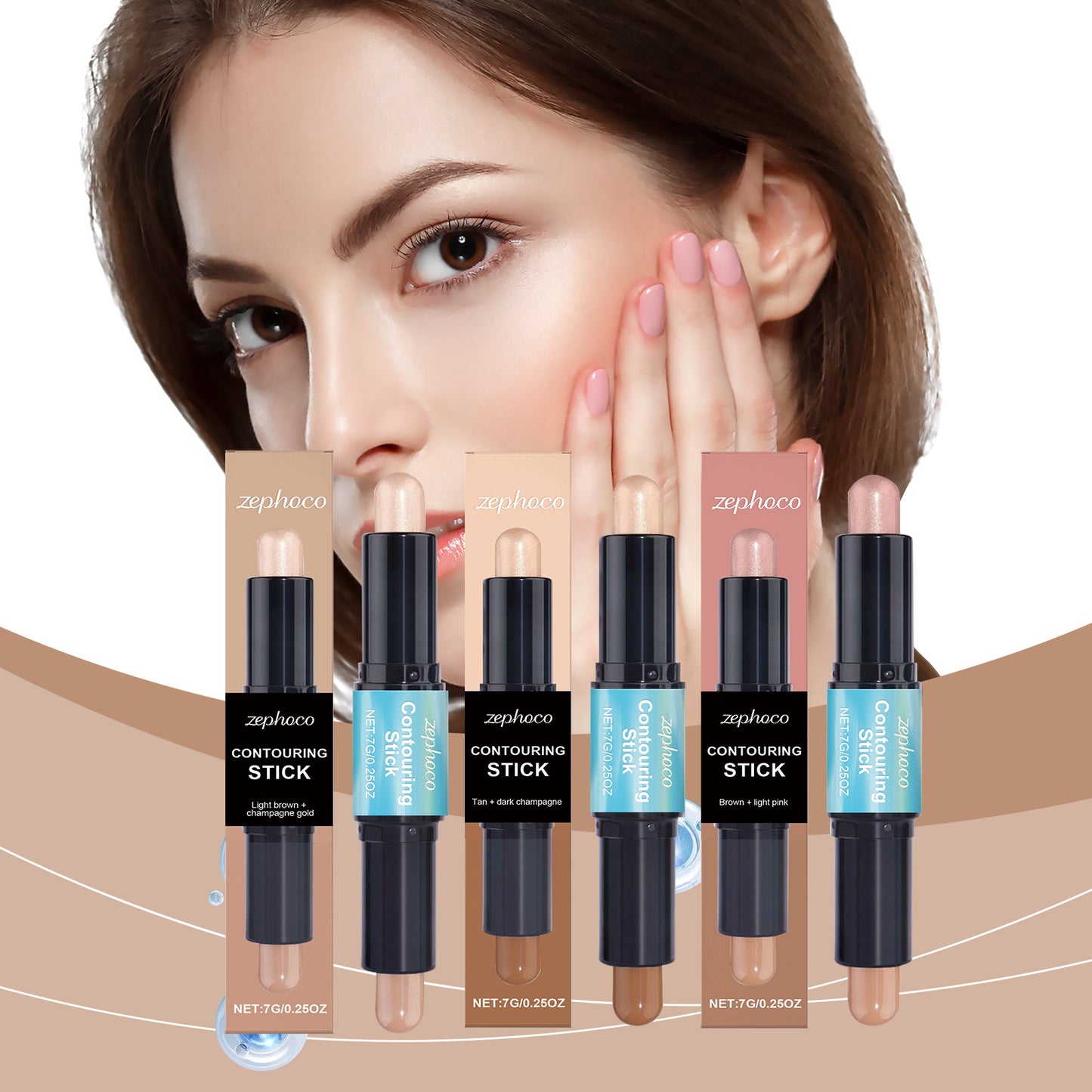 2-in-1 Facial Highlight Contour Stick Daily