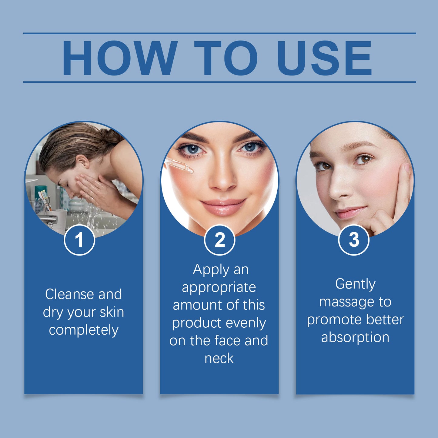 OUHOE B5 Facial Moisturizing Serum Moisturizes Facial Skin Daily Skin Care Serum