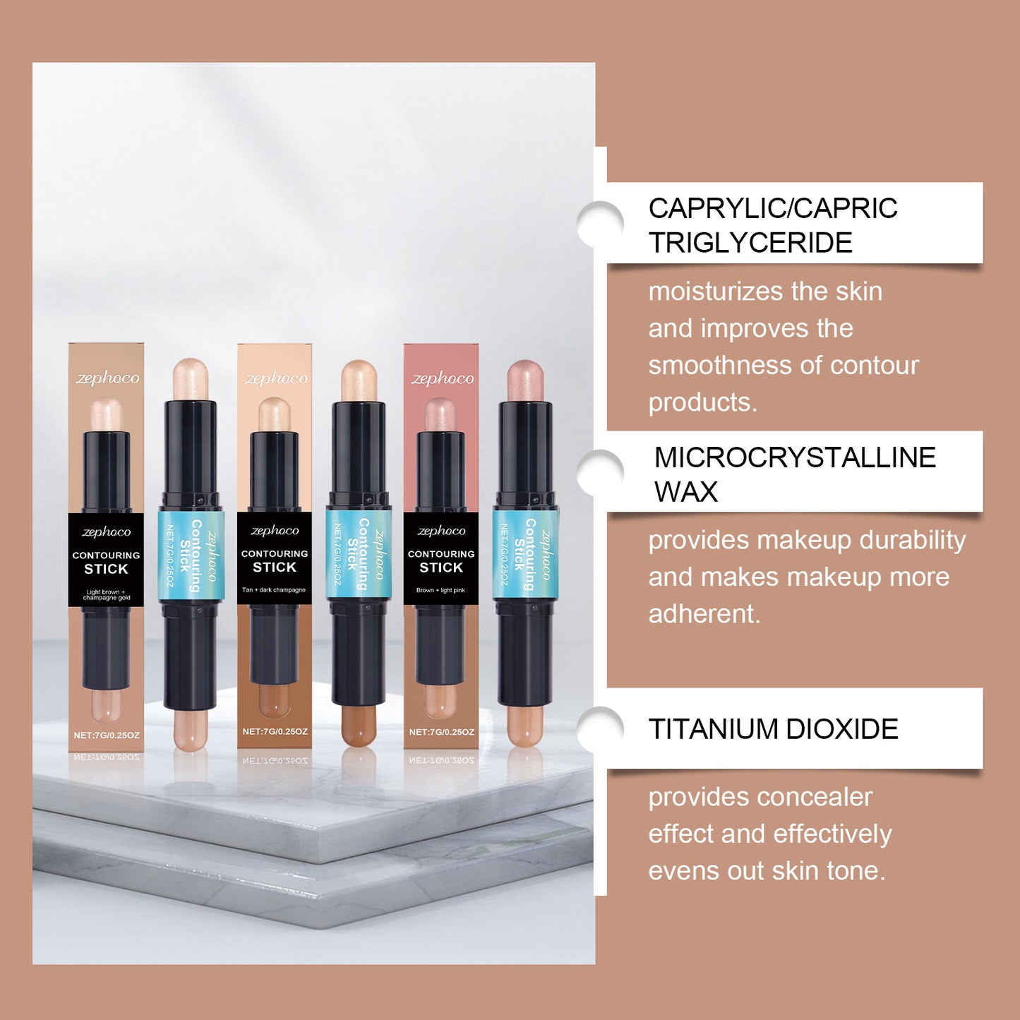 2-in-1 Facial Highlight Contour Stick Daily