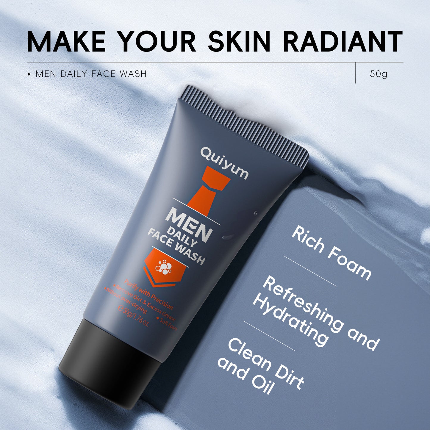 Men's Daily Facial Cleanser 50g Clean Pores