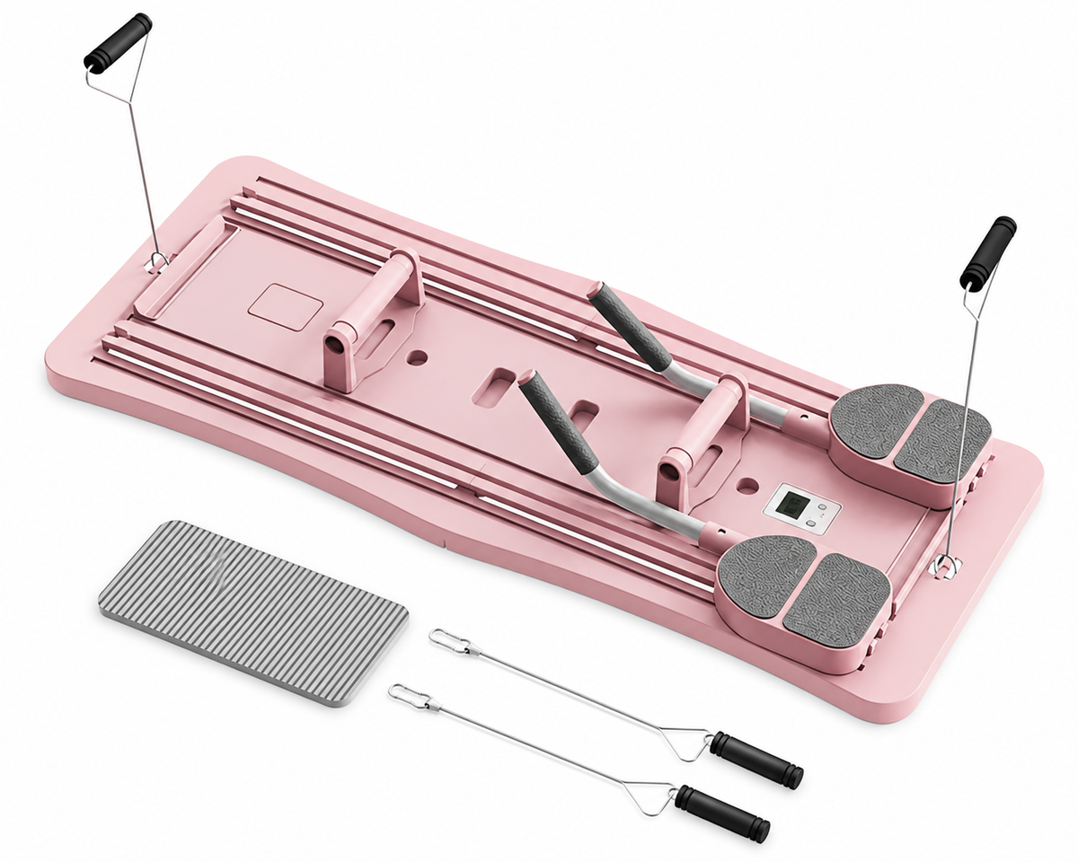 7-in-1 Foldable Ab & Push-Up Board — pink board
