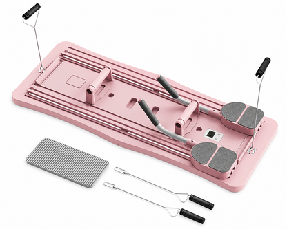 7-in-1 Foldable Ab & Push-Up Board — pink board