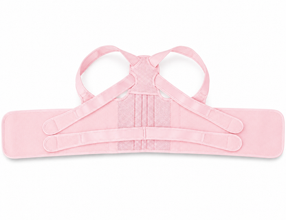 Pink posture support strap flatlay