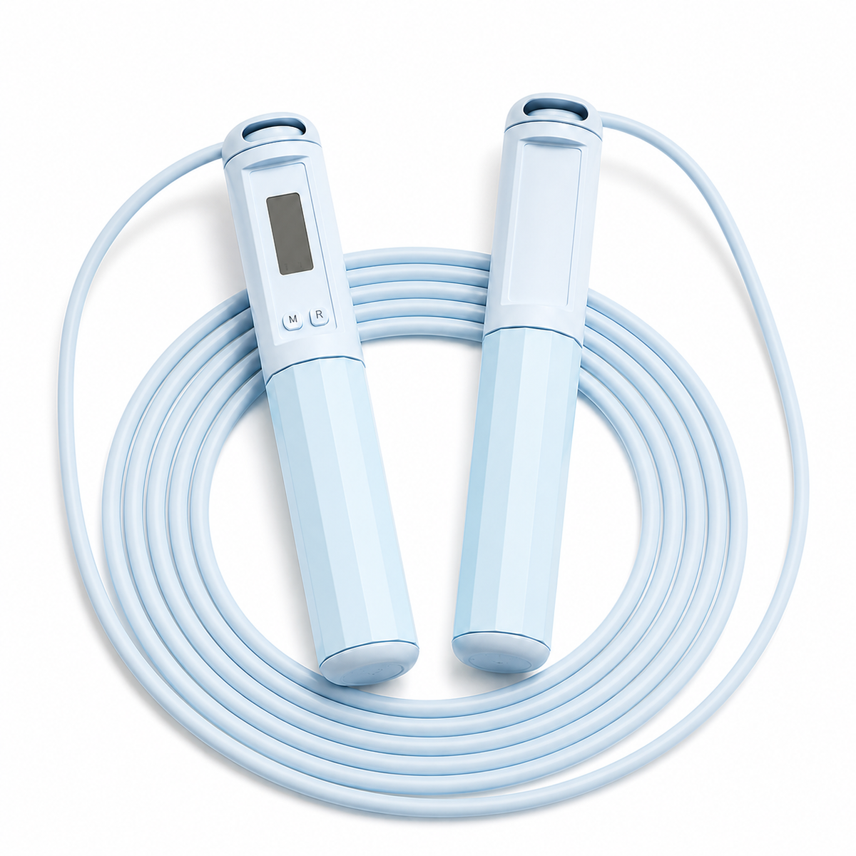 Light blue jump rope with long rope