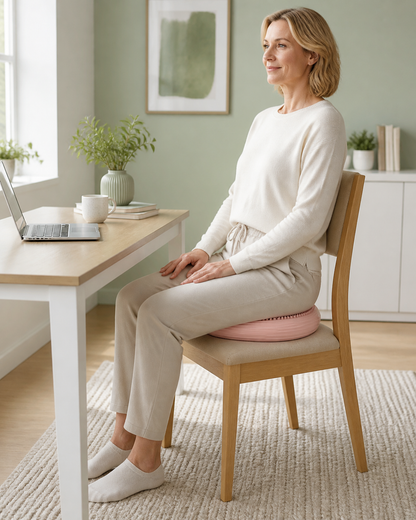 At-home balance training on the Inflatable Balance Cushion Disc