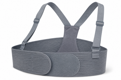 Maternity Support Belt with Shoulder Straps — construction detail