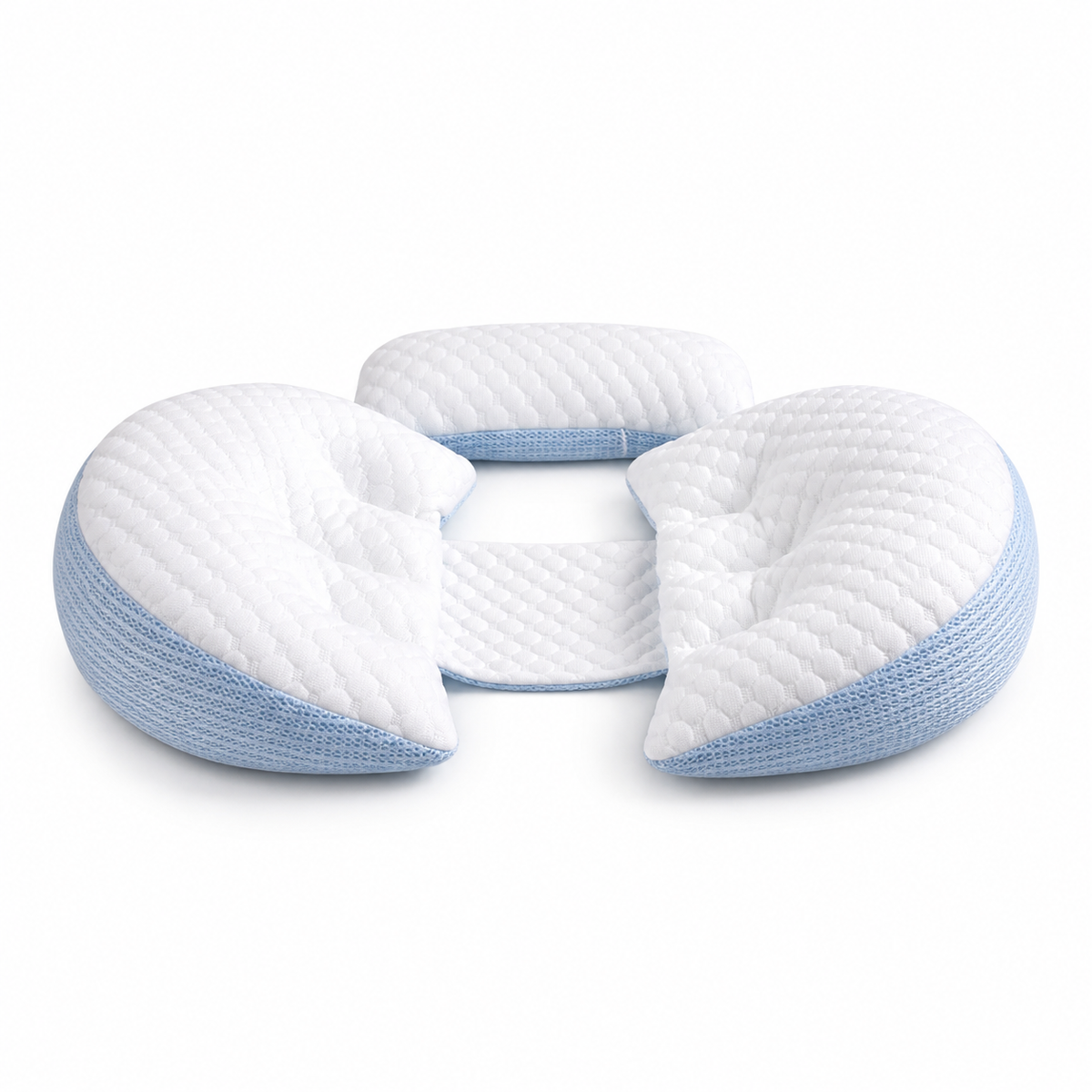 U-Shaped Maternity Pillow — Blue product view
