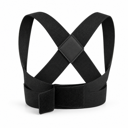 Women's Adjustable Posture Support Brace — Black product view