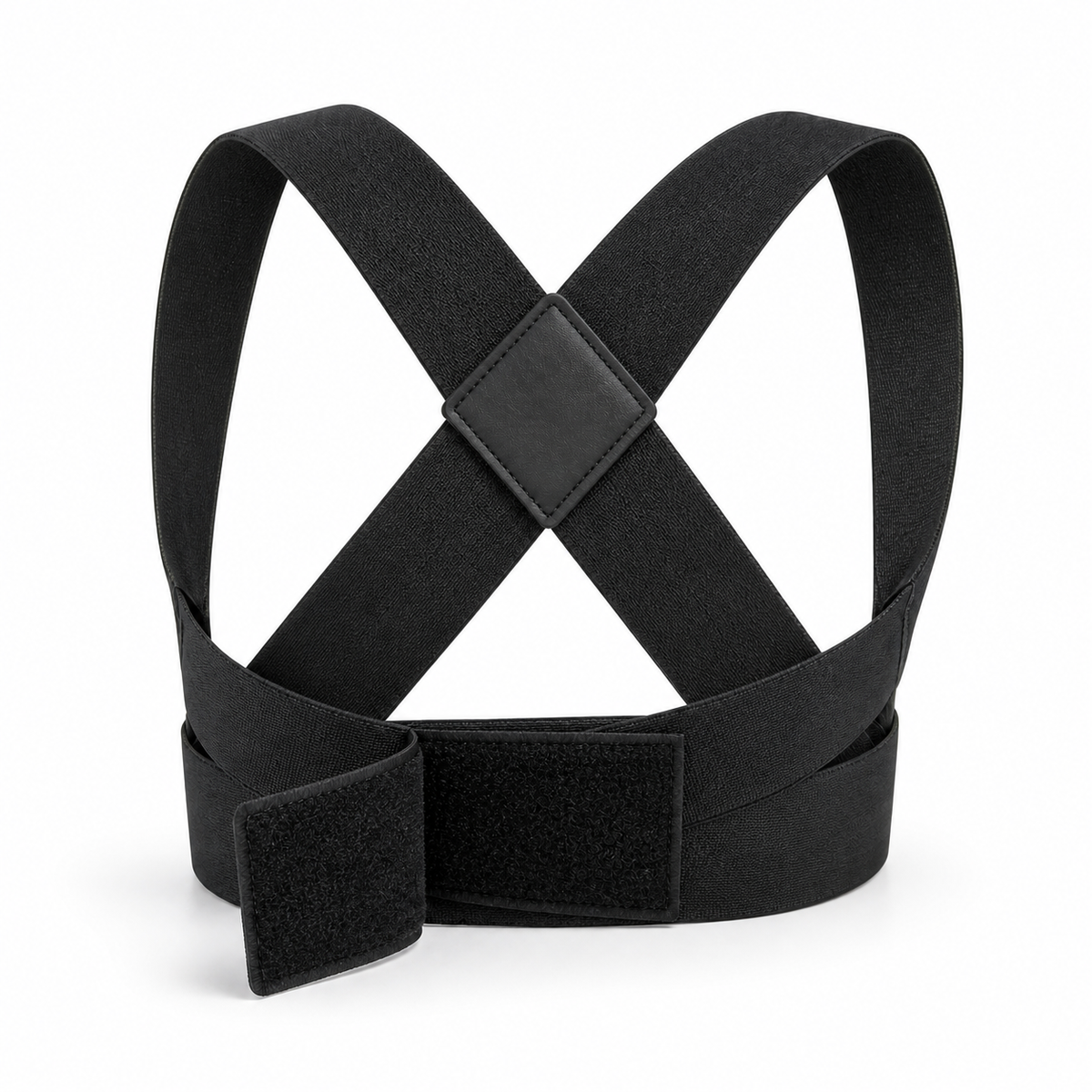 Women's Adjustable Posture Support Brace — Black hook-and-loop detail