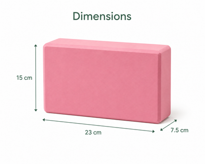 High-Density Yoga Block — Dimensions 23 × 15 × 7.5 cm