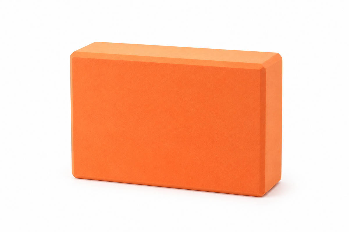 High-Density Yoga Block — Orange