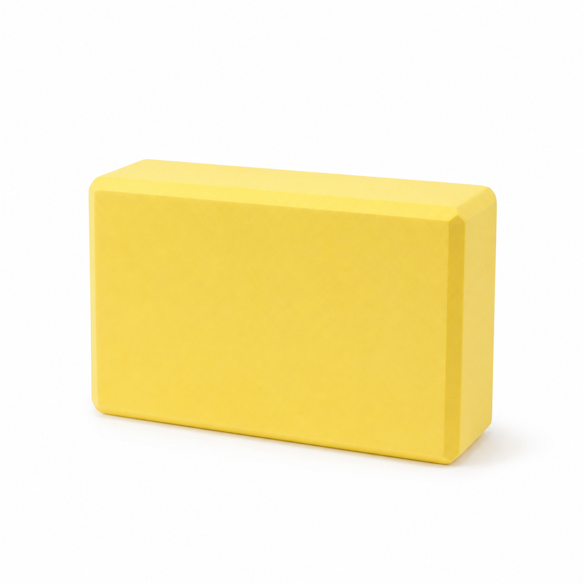 High-Density Yoga Block — Yellow